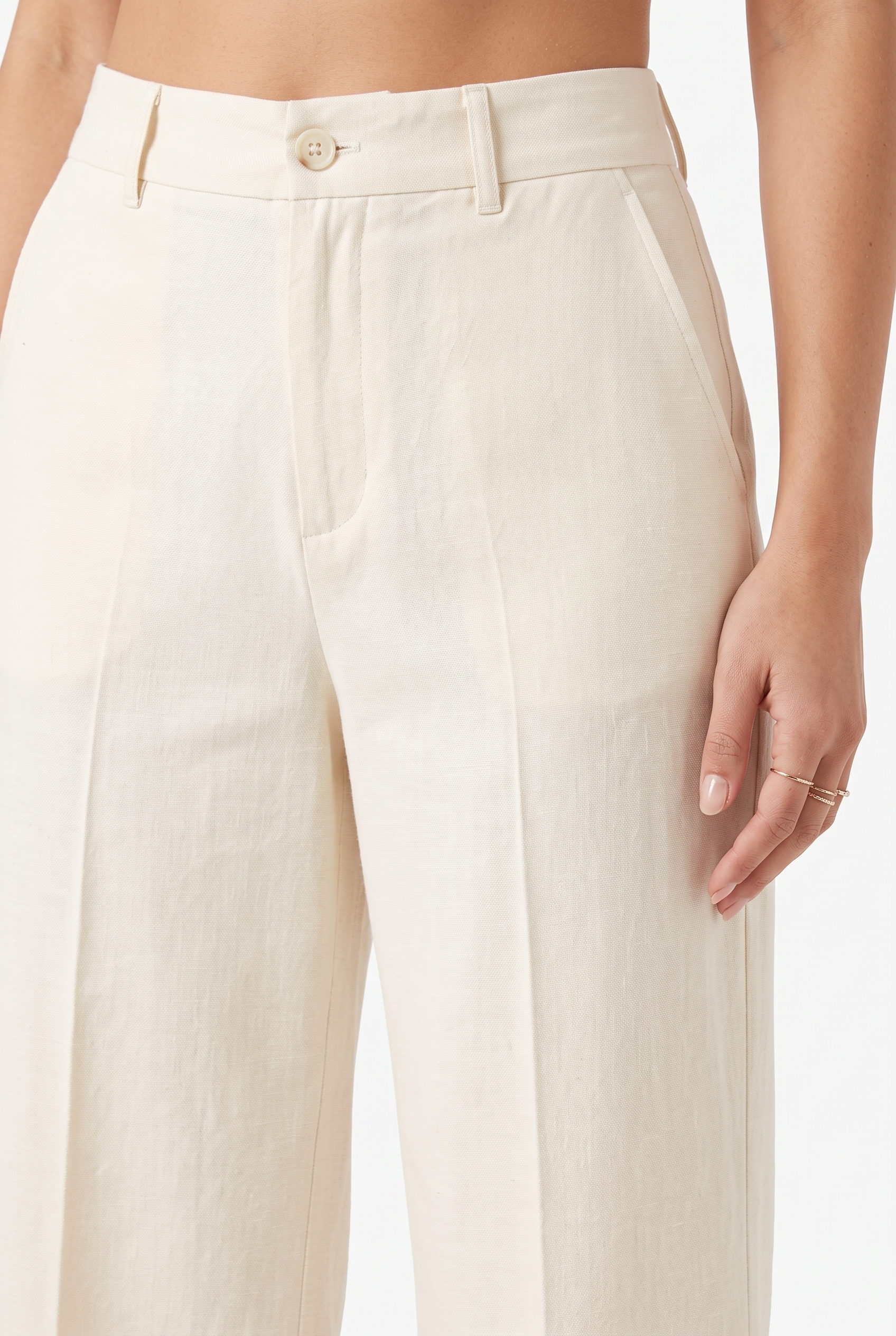 Pantalón LUMA marfil — detalle