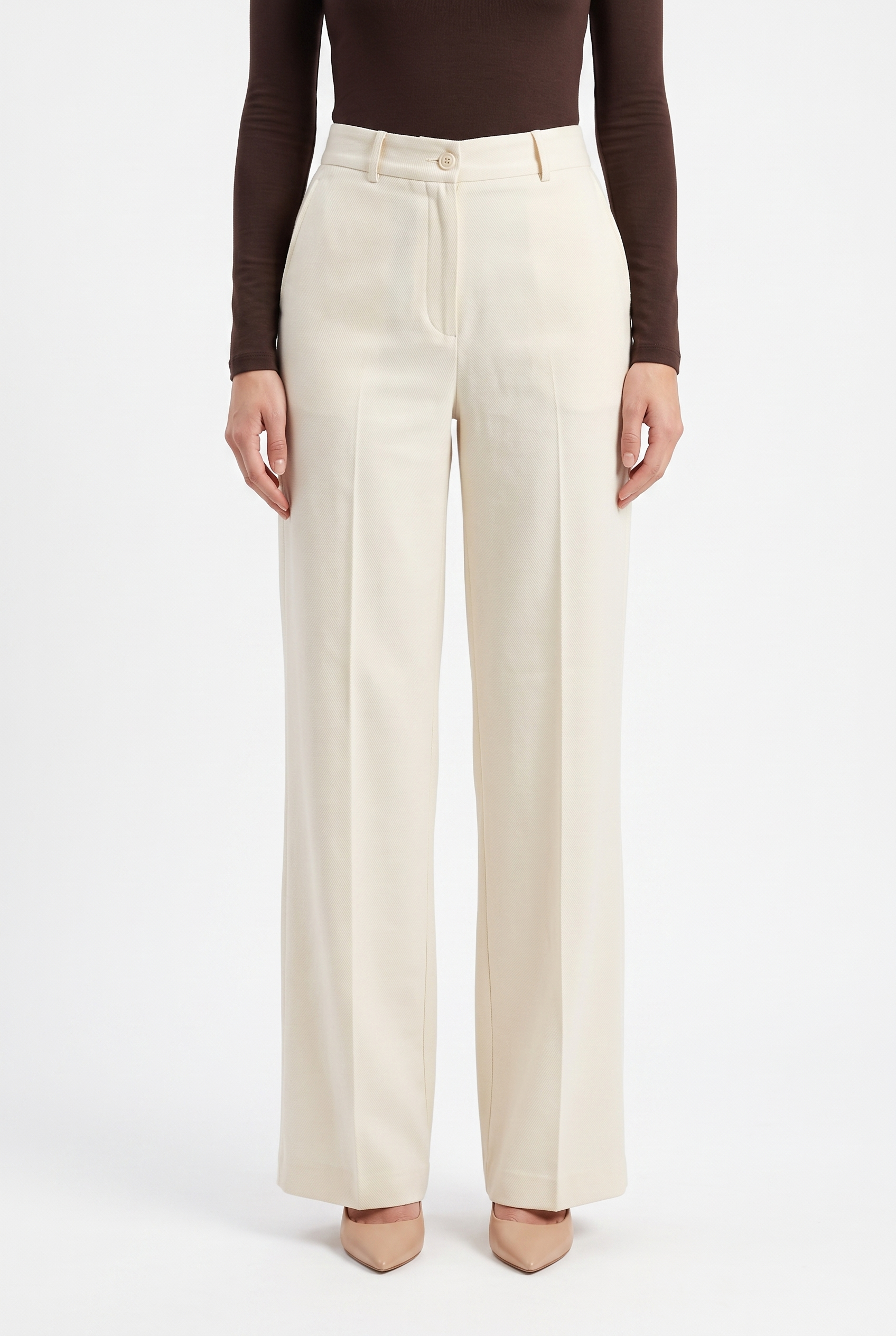 Pantalón LUMA marfil — frente